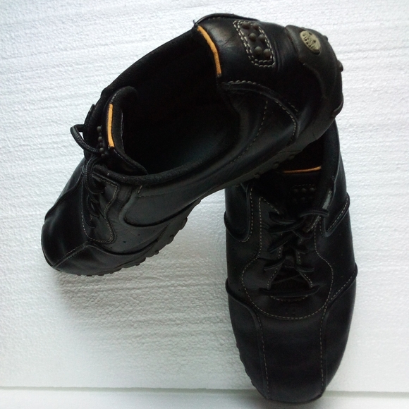 Timberland Leather Driver Lace-up Shoes Sneakers Men's 9M Black - Picture 3 of 16